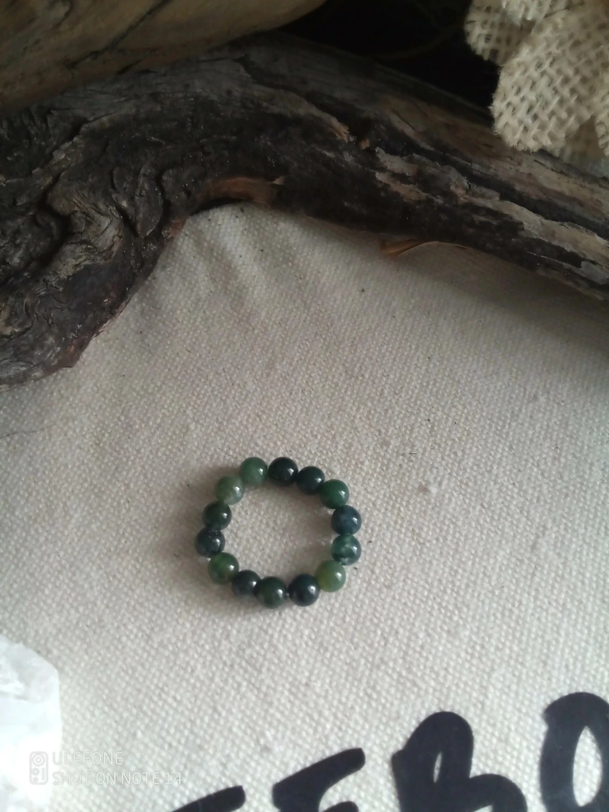 Bague bohème en pierres d'agate naturelles
